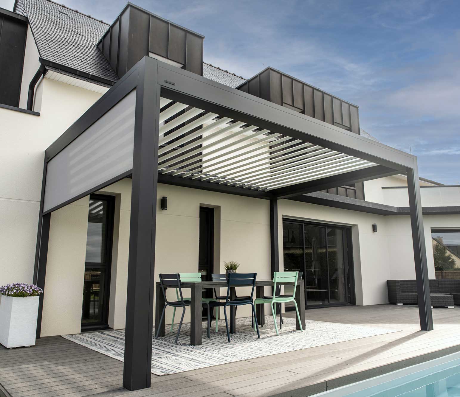 Les pergolas à lames