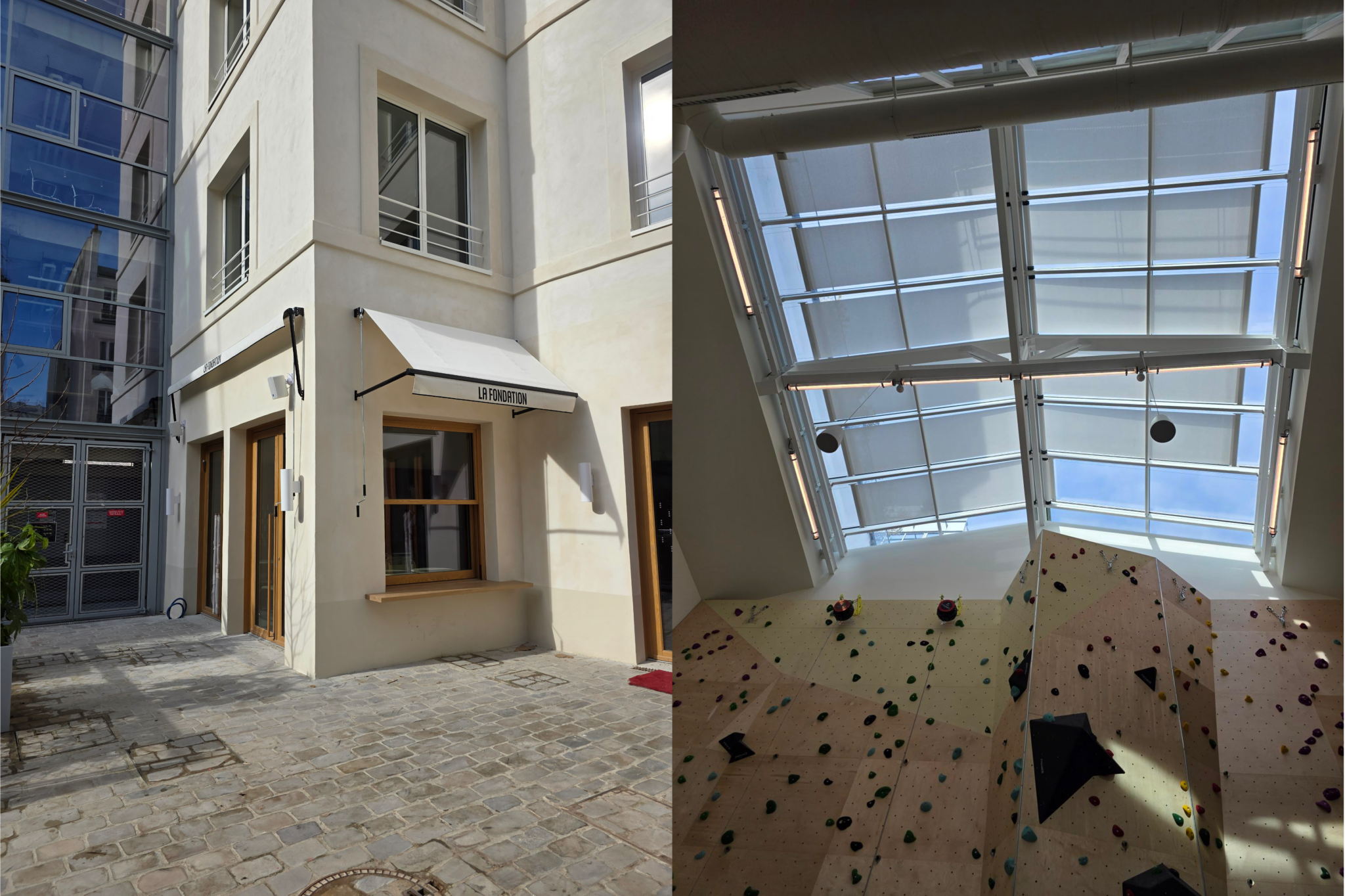 Paris – Stores de verriere et à projection treuil – La Fondation